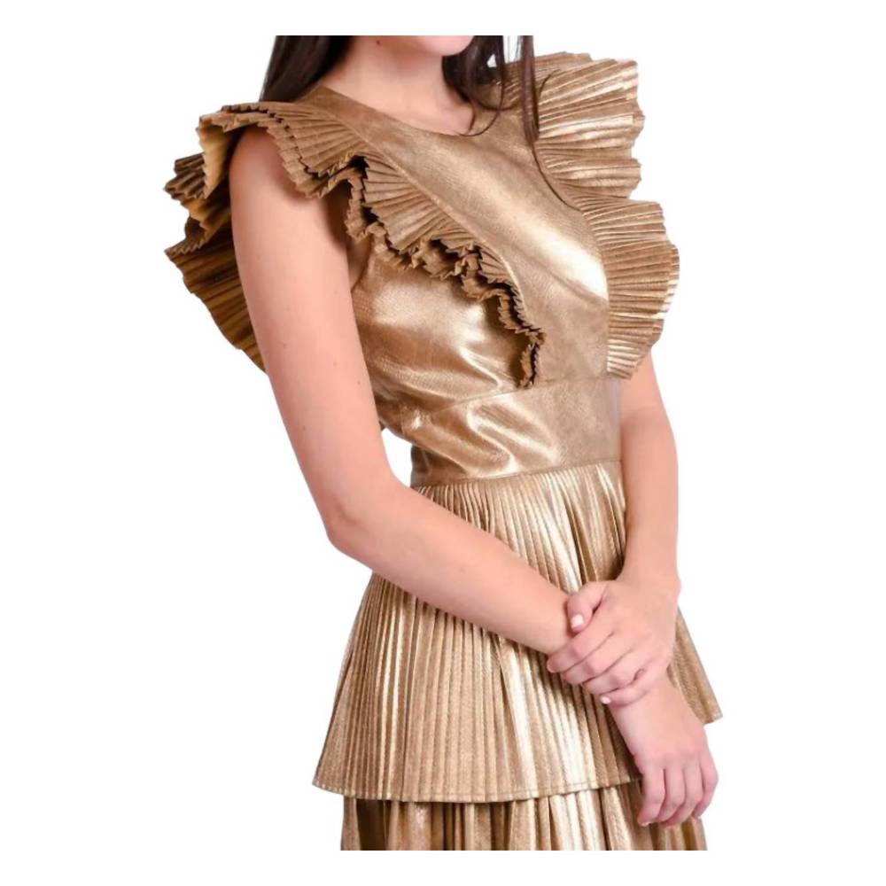 NEW EMILY MCCARTHY chloe dress in python - Picture 3 of 3